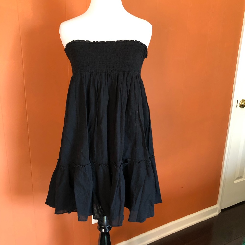 Anthropologie black peasant skirt size large